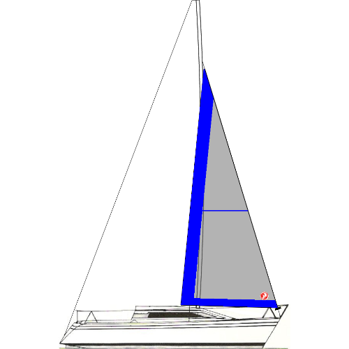 DELTA 26 - VELA GENOA II 114% (ENROLADOR) 1 - Tecido: Poliéster Brasil