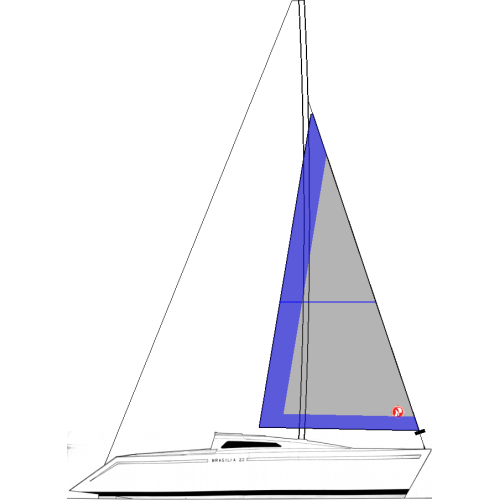 BRASILIA 23 - VELA GENOA II 125% (ENROLADOR)