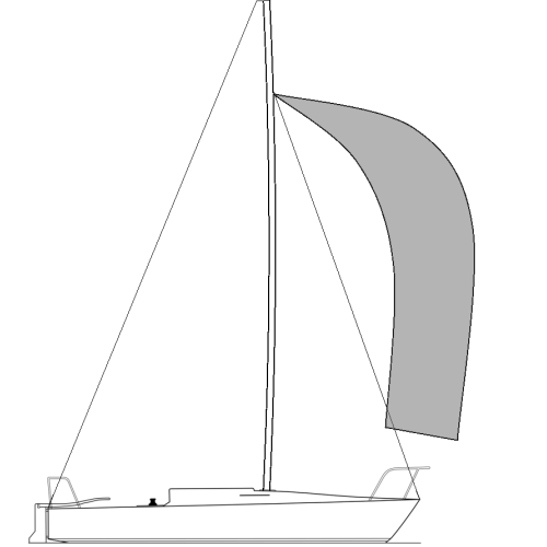 J24 - Vela Balão Triradial (Spinnaker)