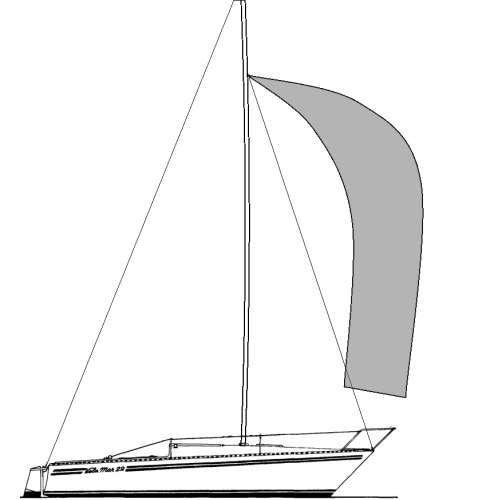 VELAMAR 22 - Vela Balão Triradial (Spinnaker)